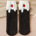 thumbnail image 2 of Calcetines de invierno Minnieouse duraderos de poliéster para temperaturas frías calcetines de frutas regalo negro, 2 of 6