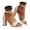 White, variant on Pandaie Heels for Women 2.75 Inch Block Chunky Platform High Heels Open Toe Wedding Party Evening Prom Dance Dress Pump Sandals with Ankle Strap Black Size 8.5