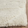 thumbnail image 4 of Safavieh Florida Shag Collection SG455-1111 Scrolling Vine Cream and Cream Round Area Rug (6'7" Diameter), 4 of 5