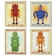 thumbnail image 2 of Metaverse John W. Golden 'Box Art Robot' Canvas Art (Set of 4), 2 of 5