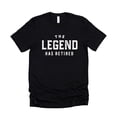 thumbnail image 4 of The Legend Has Retired T-Shirt for Men Funny Retirement Graphic Tee Black Shirt Adult Medium, 4 of 5