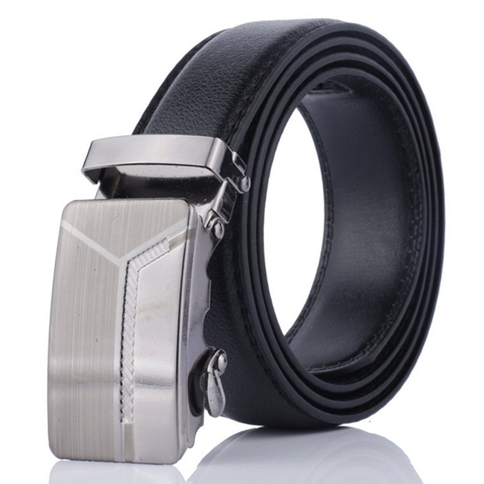 Faux Leather Casual Men's Belt Automatic Buckle Belt Durable And ...