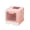 Pink, variant on PrimeGo Enclosed Cat Litter Tray Extra Large Cat Litter Box with Lid And Drawer Anti-splash Hop-In Cat Toilet Includes Cat Litter Scoop for Large Cats Potty Training Odor Control
