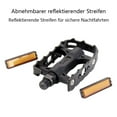 thumbnail image 3 of Pedal Set, Universal Screw Thread Pedals with Side Reflective Stripe for Enhanced Visibility, Aluminum Alloy Body Pedals for MTB, BMX, Road Bikes (Advanced   Features), 3 of 5