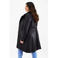 thumbnail image 2 of Abrigo tipo piel capitonado Roman Fashion /Tallas Extras, 1460 (Negro) negro 36, 2 of 7