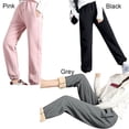 thumbnail image 6 of Winter Casual Pants Women's Stretchy Warm Thick Trousers Leggings Pants Sweatpants Fleece Lined PINK M, 6 of 8