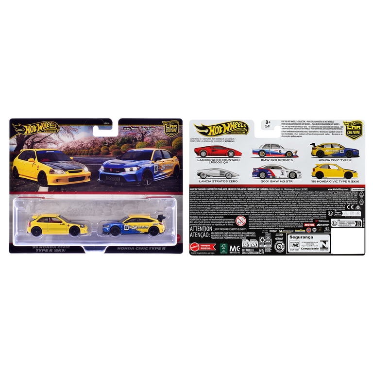 1999 Honda Civic Type R (EK9) RHD Yellow with Red Interior and