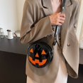 thumbnail image 5 of Halloween Spooky Pumpkin Purse for Women, Stylish Faux Leather Crossbody Bag for Daily Commute and Travel, Halloween Accessories, 5 of 9