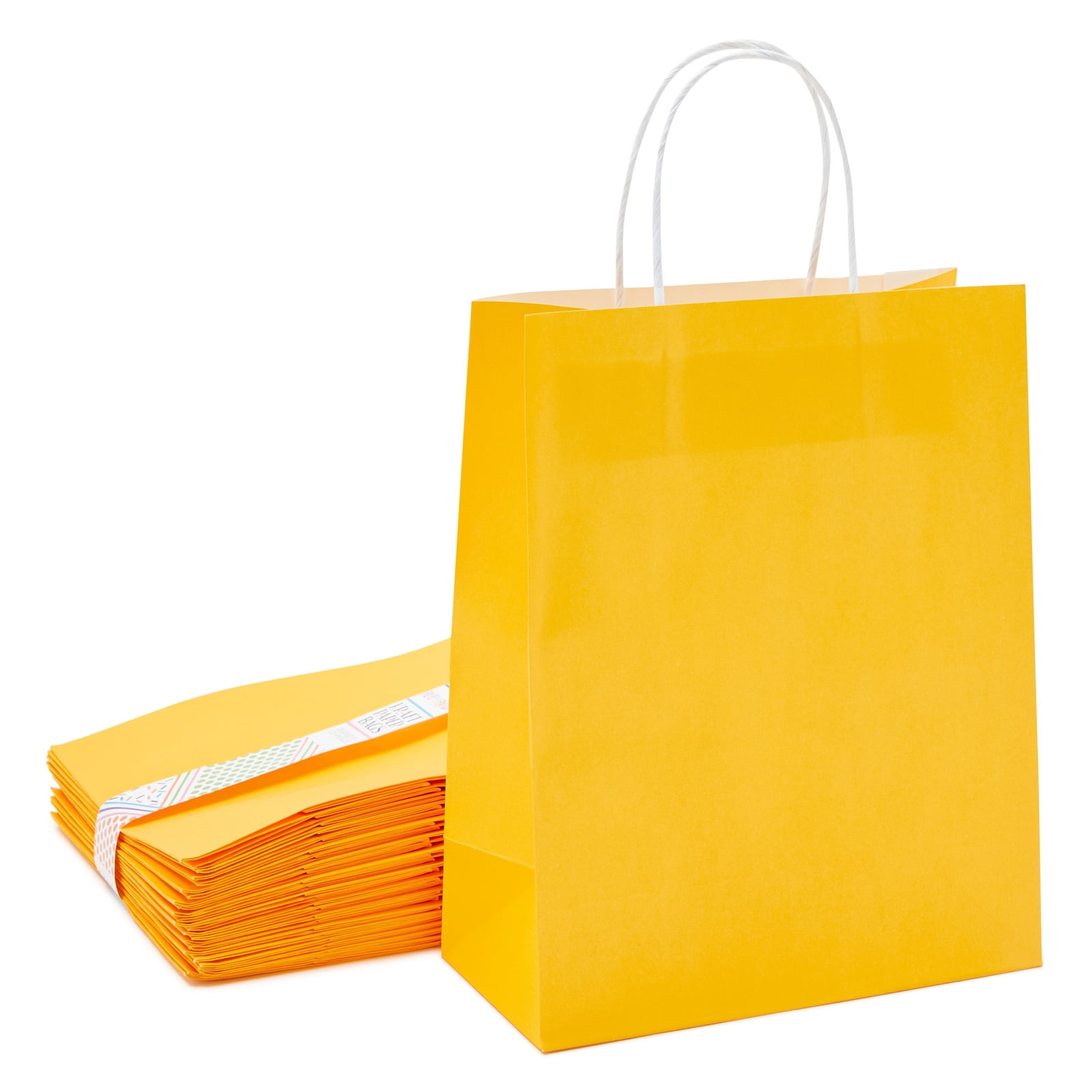 Yellow Square Paper Party Gift Bags & Tissue Wrap ~ Boutique Shop Loot Bag 