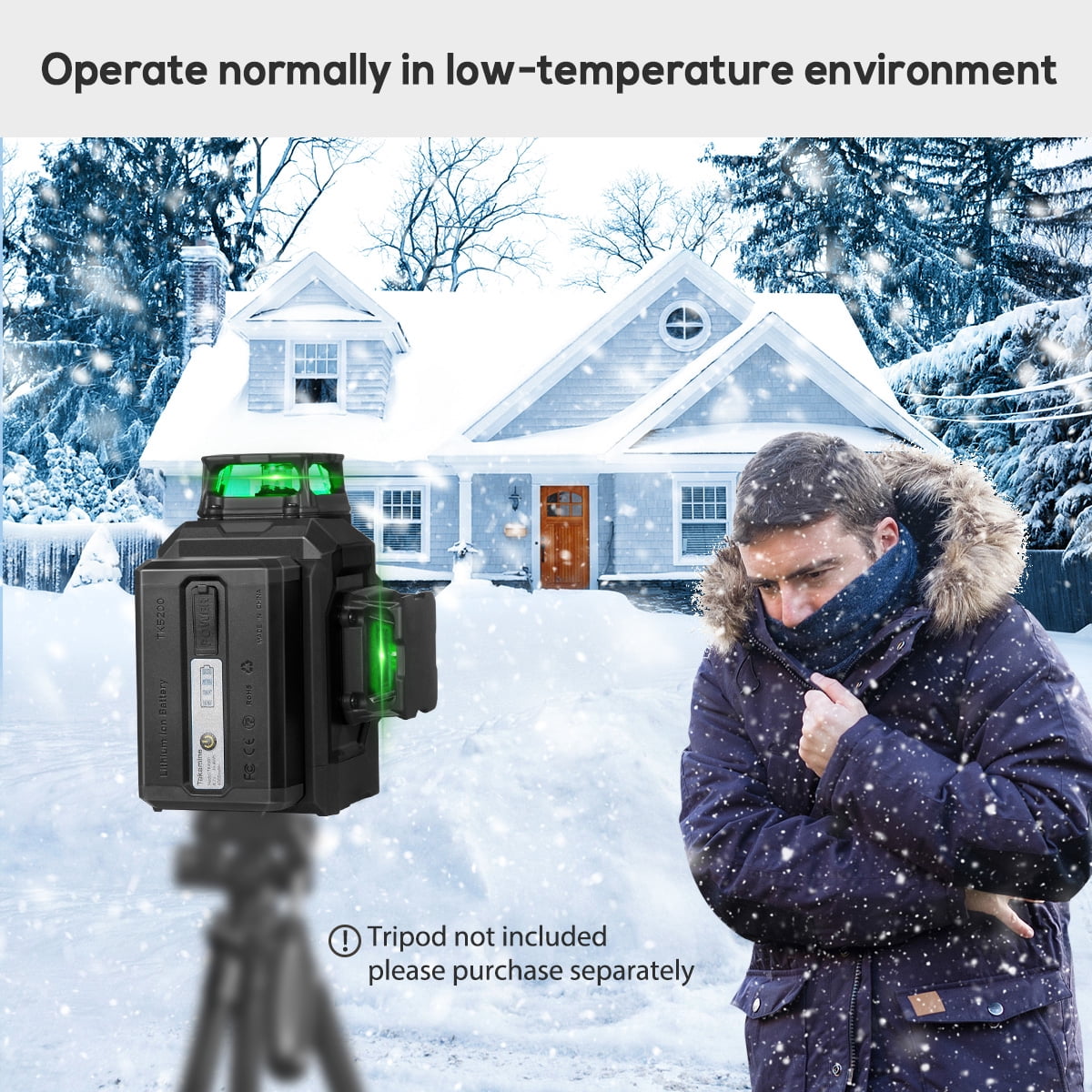 Takamine 12 lines 3D Self-Leveling laser level Pro,3x360 Green Cross Line with Burst flash mode and brightness adjustment, Remote Controller, Magnetic Rotating Stand Included