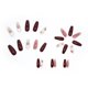 thumbnail image 4 of Hielo Transparente Rojo Marrón Oolong Rosa Verano Largo Uñas Arte Use Armadura uñas, 4 of 5