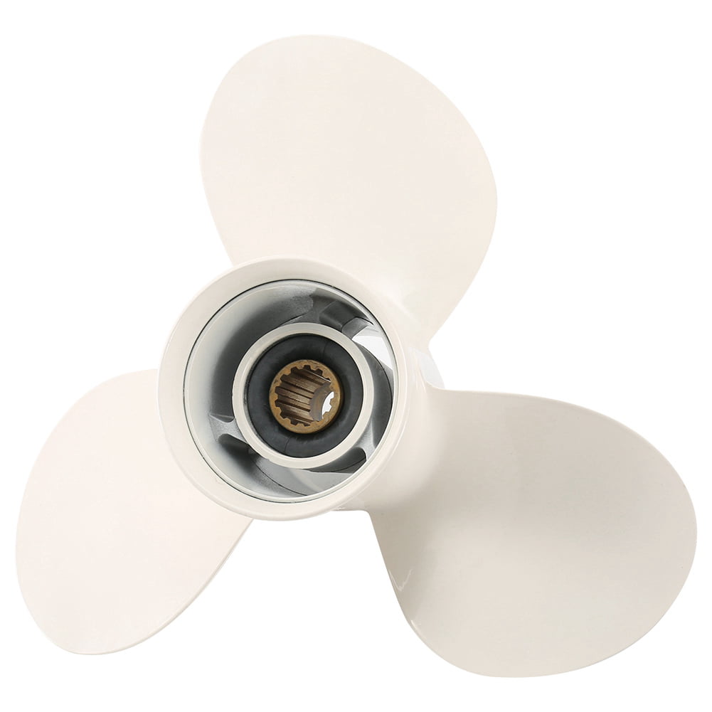 Durable Practical 11 5/8x11-G 3 Fans Aluminum Propeller Outboard Motor for 40-60hp Automotive Accessory Outboard Motor Propeller 