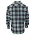 thumbnail image 2 of Gioberti Men's Western Brushed Flannel Plaid Checkered Shirt w/ Snap-on Button, 2 of 5