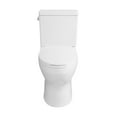 thumbnail image 2 of Classe Two-Piece Elongated Left Side Flush Handle Toilet 1.28 gpf, 2 of 12