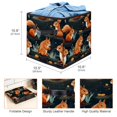 thumbnail image 3 of Squirrel Foldable Storage Basket with Handle, 10.8"x10.5"x10.6", Large Capacity Organizer Bins, Toy Box, Storage Bins, 3 of 6