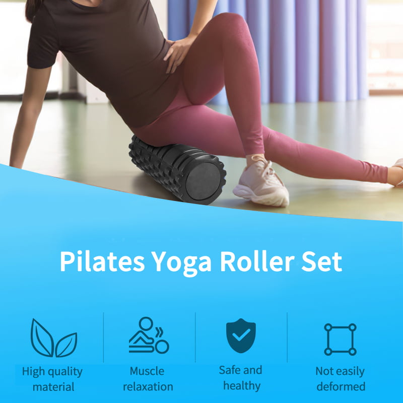 13" Foam Roller 2 in 1 Deep Tissue Massage Exercise Yoga Pilates High Density Uk 