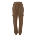 thumbnail image 2 of QASIEATN Solid Color Sweatpants for Women Fashion Casual High Waist Sports Trousers Women's Joggers, 2 of 4