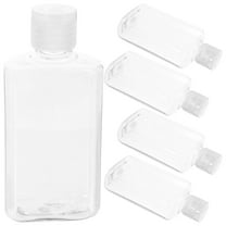 5pcs Clear Dispenser Bottles Travel Bottles Shampoo Container Refillable Liquid Bottles