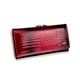 thumbnail image 2 of Qarigey Cartera larga de cuero con cierre de cremallera, bolsillo para monedas, monedero para almacenamiento de dinero, tarjetero de crédito y Carteras Vino rojo, 2 of 6