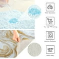 thumbnail image 6 of RMDQTR 16" × 24" Rectangle Shape Bathroom Rugs Plush Toilet Base Mat Soft Rugs Non Slip Absorbent Golden Curved Marble, 6 of 9
