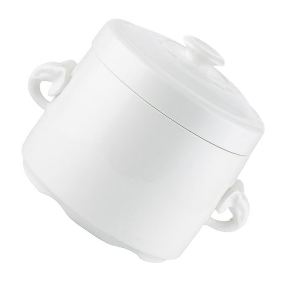 Large Pan with Lid Ceramic Stew Pot Bird's Nest Bowl Small Snacks