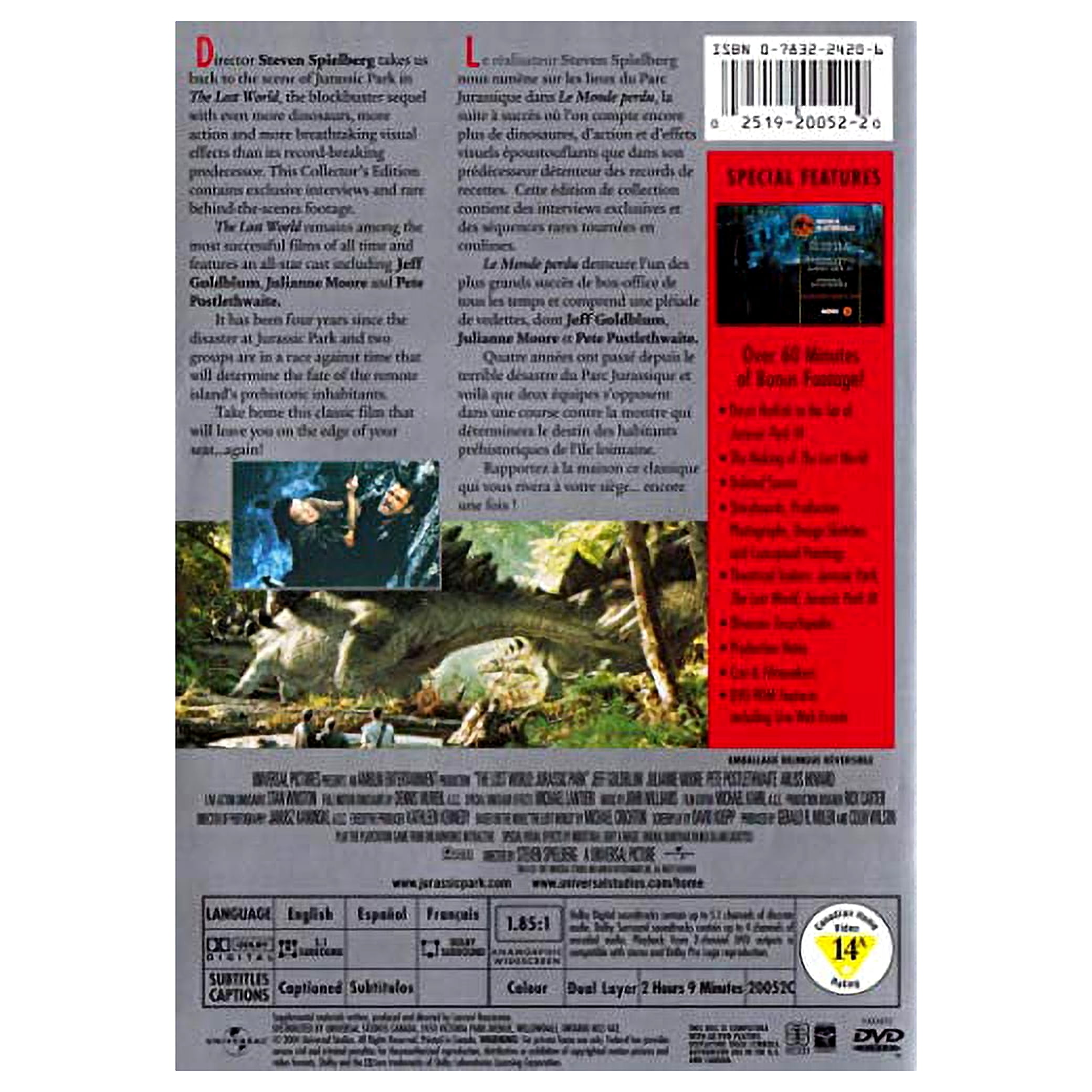 Jurassic Park-Lost World (DVD) - Walmart.com