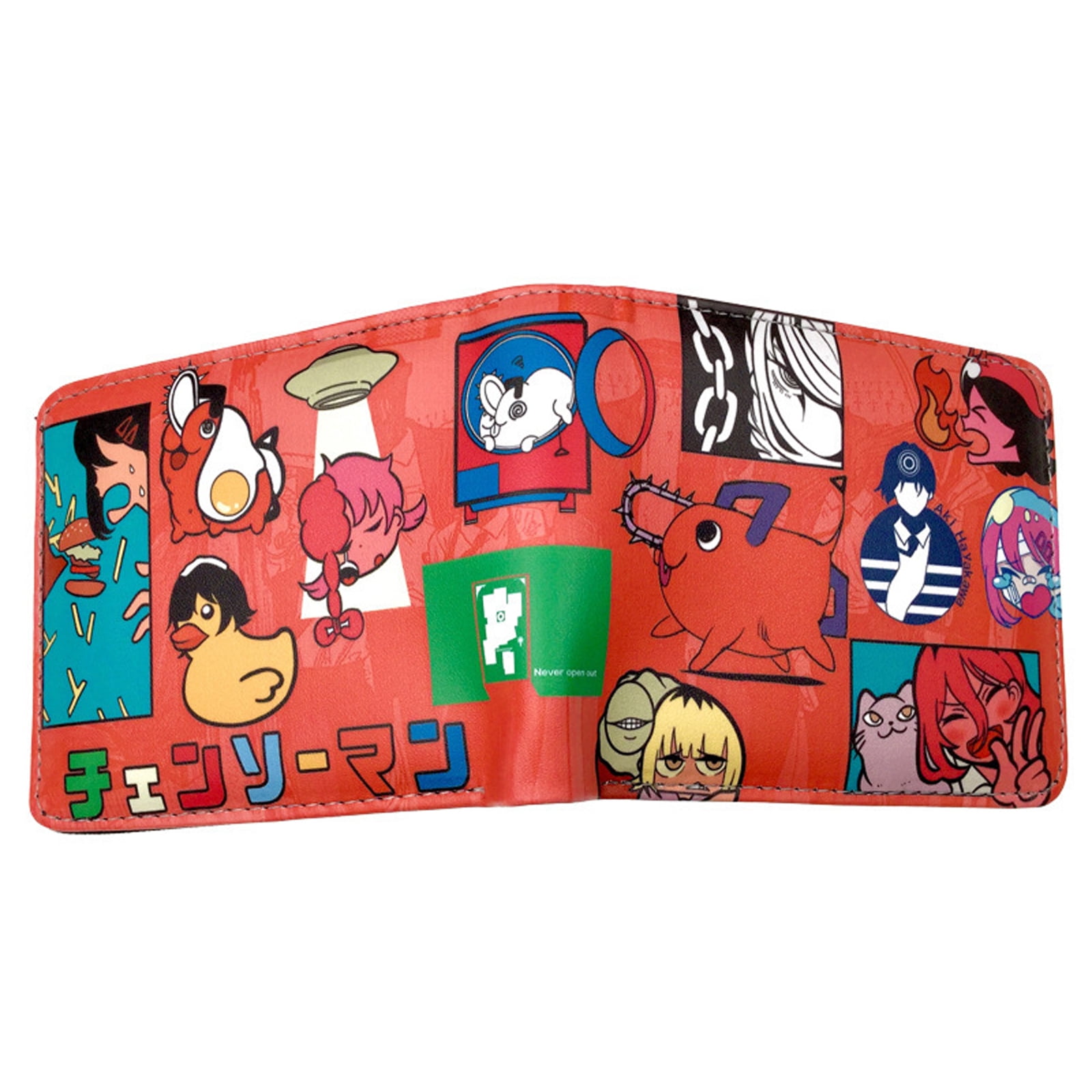 Puloru Men Women Bifold Wallet, Cartoon Anime Large Credit Card Holder -  Walmart.com
