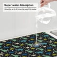thumbnail image 6 of Kdxio Dinosaur for Dish Drying Mat,24*18 inch Absorbent Dish Drainer Kitchen Counter,Large Size Dish Drying Pad for Countertops,Draining Racks, 6 of 9
