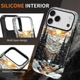 thumbnail image 3 of Case for iPhone 17 Pro, Compatible with MagSafe Hybrid Heavy Duty 2 in 1 Full Body Rugged Shockproof Protection Glossy Case Winter Snowy Mountain Landscape Case forest, 3 of 5
