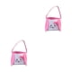 thumbnail image 3 of Inteprter Bolsa de conejito de gran capacidad, dulce regalo, presente, cubos de vacaciones, patrones variados decorativos, bolsas con asa de oreja rosa 2piezas, 3 of 6