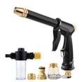 thumbnail image 2 of Metal Garden Hose Nozzle - High Pressure Water Spray Gun with Adjustable Jet for Car Wash & Lawn, 2 of 9