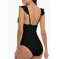 thumbnail image 6 of Charmo Women's One-Piece Swimsuit Ruffle Bathing Suit with Tummy Control Sexy Monokini Swimwear, 6 of 8