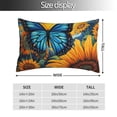 thumbnail image 2 of Yiaed Colorful Cloud Butterfly Sunflower Print Brushed Microfiber Envelope Pillowcases, Standard,Envelope Closure Pillow Cases(No pillow core)-14"x20", 2 of 6