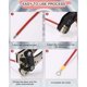 thumbnail image 5 of Terminales Eléctricos 480 Piezas, Terminales Eléctricos para Auto, Terminal de Crimpado, Redondos, Planos Hembra y Macho, Terminales de Ojal y Ojo, Cilíndricos y Otros,, 5 of 5
