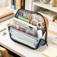 thumbnail image 6 of DIXRUYEE Pencil Case Large Capacity Pencil Bag simple Beach Sunset with Pier Pattern, 6 of 7