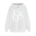 thumbnail image 2 of jjayotai Sweatshirts for Teen Girls, Heart Print Casual Hoodies Cute Sweaters Womens Long Sleeve Hooded Tops with Pocket, 2 of 5