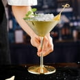 thumbnail image 2 of 1Pcs Stainless Steel Martini Glass, 240ml Metal Cocktail Glasses Silver, 2 of 4