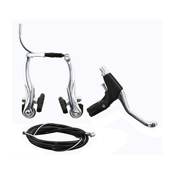 v-brake rear with lever chrome.Bicycle brake