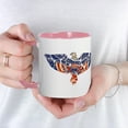 thumbnail image 5 of CafePress - Retro Eagle And USA Flag Mug - 11 oz Ceramic Mug - Novelty Coffee Tea Cup, 5 of 6
