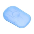 thumbnail image 3 of BRI 20 hojas de papel de jabón desechables, mini jabón de papel de viaje portátil, hojas de jabón para lavar las manos, color azul, 3 of 10