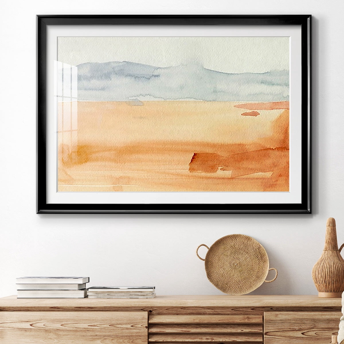 Ash Blue Horizon II Premium Framed Print - Ready to Hang