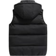 thumbnail image 2 of LAICAIW Men's Quilted Winter Vest Outdoor Removable Hooded Padded Puffer Vest, 2 of 6