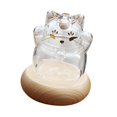 thumbnail image 1 of Hucha de cristal, tarro para ahorrar dinero, novedoso tarro de cristal, contenedor para cambio con madera Claro, 1 of 9