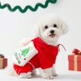 thumbnail image 5 of Festive Pet Christmas Flannel Lined Four Legged Outfit For Dogs And Cats Santa Helper Holiday Attire, 5 of 5