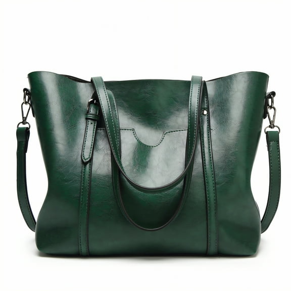 GASTROPOD Tote Bag for Women,Comfortable Handle Leather Tote Bag for Women,Precise Stitching Womens Work Bag,Green