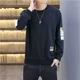 thumbnail image 3 of Sudaderas para hombre Jersey Azul Top Cuello Redondo Cuello Redondo Negro Ropa de Hombre Sin Capucha Cálida Diseñador Divertida Alta Calidad Emo, 3 of 5