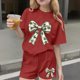 thumbnail image 2 of Vestido de manga corta para niños Día de San Patricio impreso de dos piezas Conjunto de cuello redondo con pantalones cortos, blusa de manga corta, 2 of 6
