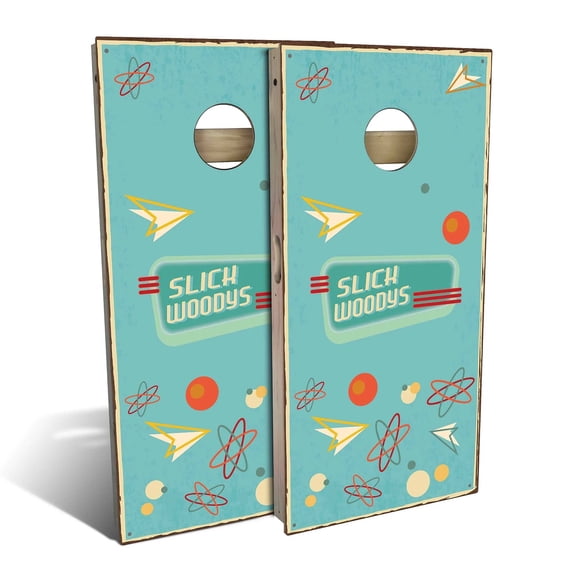 Skip's Garage | Diner Cornhole Board Set | Includes Boards & Bags | Choose Your Size & Accessories