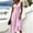#0217-Pink, variant on Women Solid Sleeveless V Neck High Waist A Line Swing Midi Dress Purple M Gift