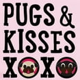 thumbnail image 2 of CafePress - Pugs & Kisses Black Text Stacked Body Suit - Baby Light Bodysuit, Size Newborn - 24 Months, 2 of 4